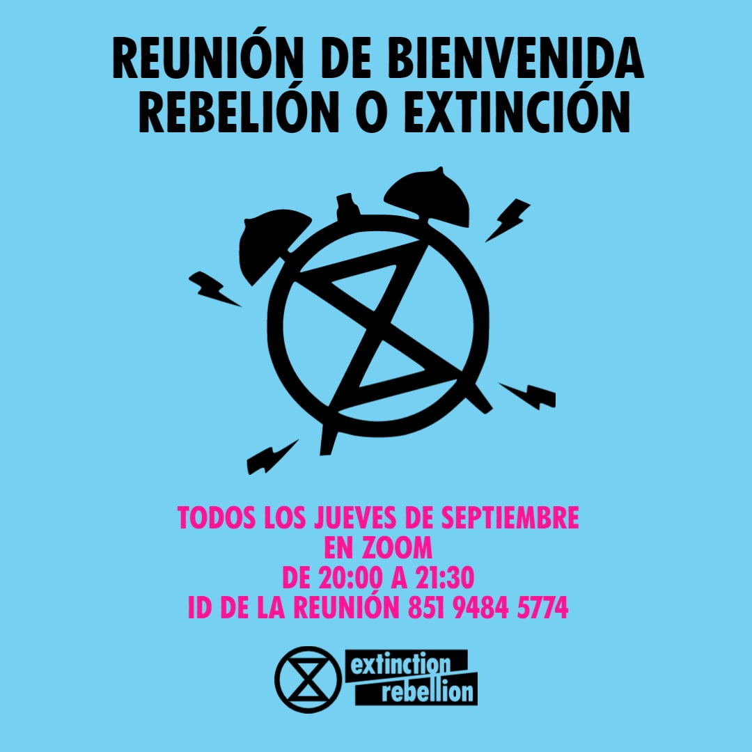 Cartel Sesión de bienvenida todos los jueves de septiembre