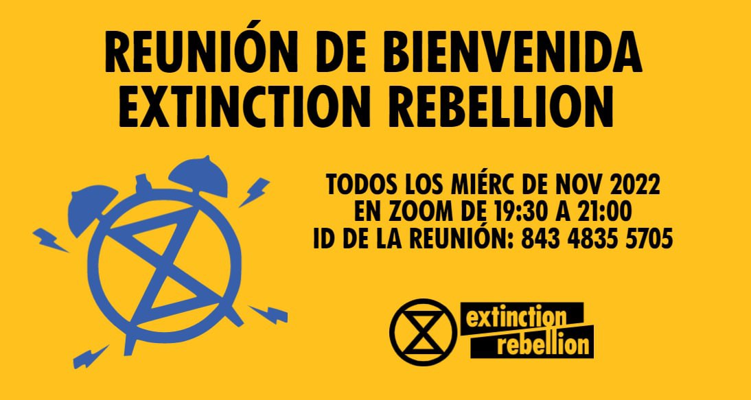 Cartel Sesión de bienvenida todos los miércoles de noviembre